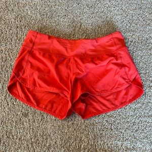 Lululemon speed up low rise shorts 6